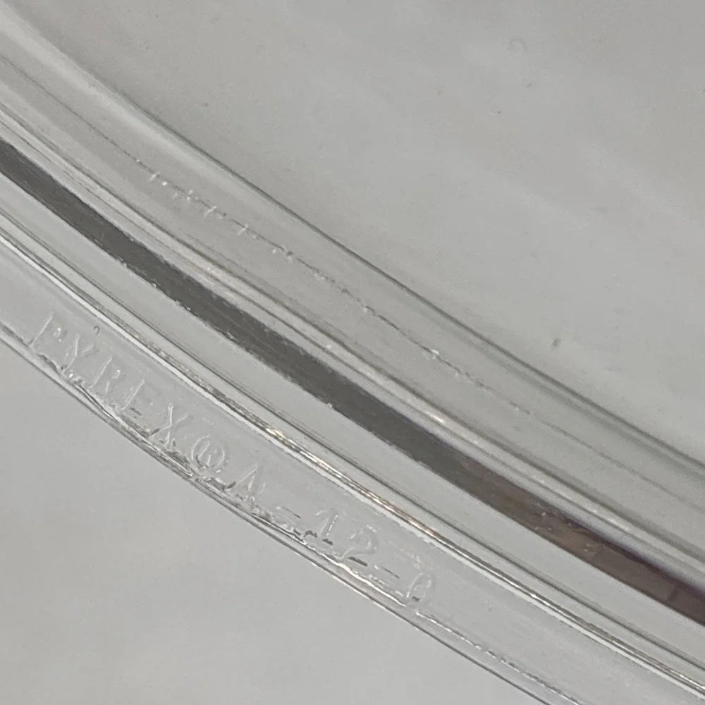 Vintage Pyrex A-12-C Clear Glass Square Dome Replacement Lid Corning Ware